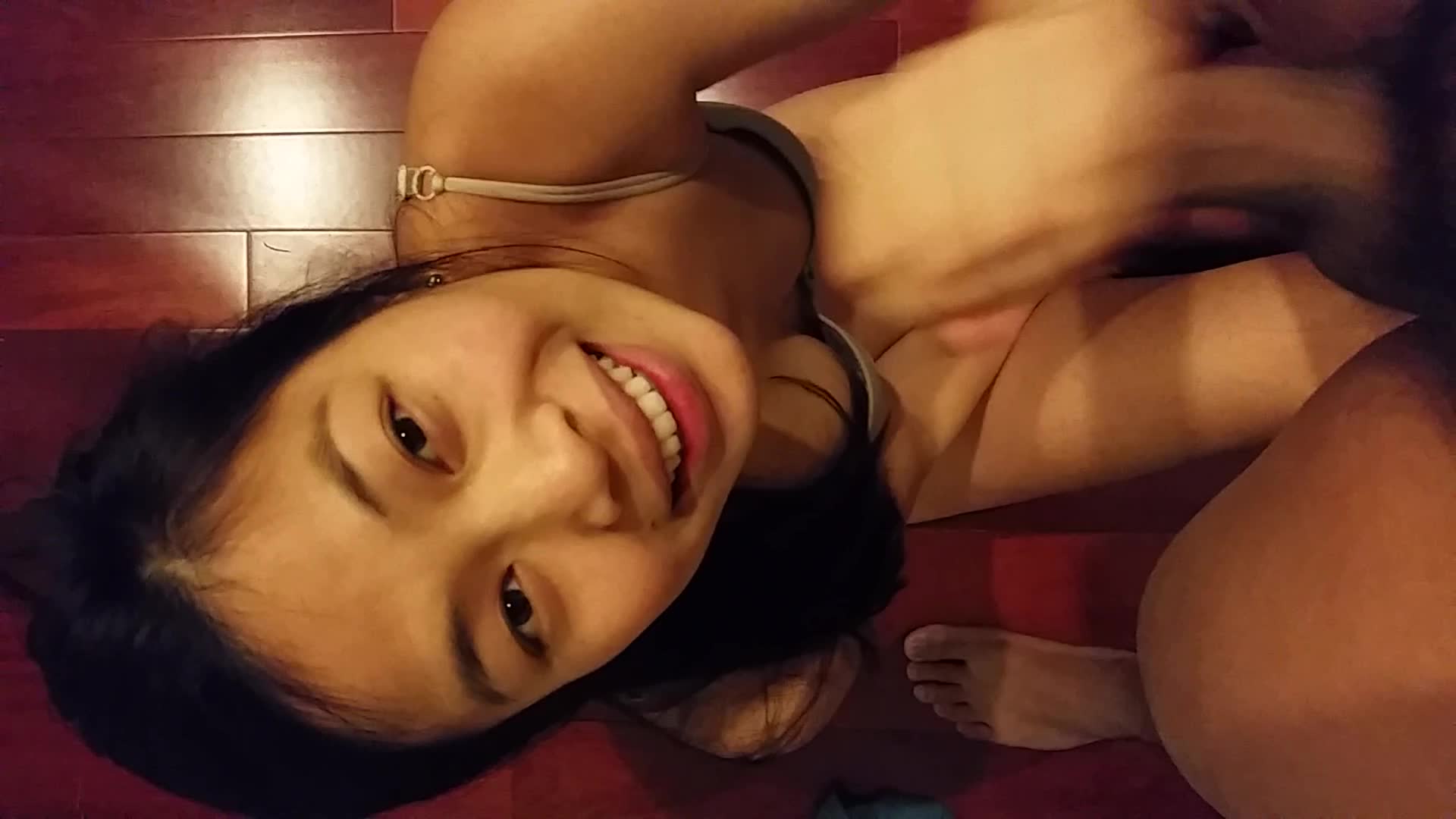 Asian amateur gets a big facial