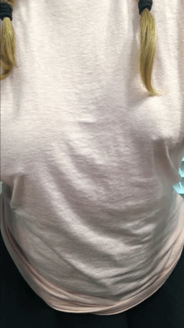Pigtails and Pierced Nipples. First attempt at a tittydrop. How did I do?