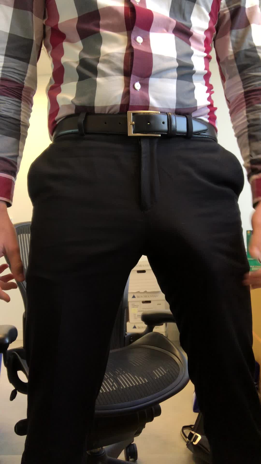 Bulging in my slacks