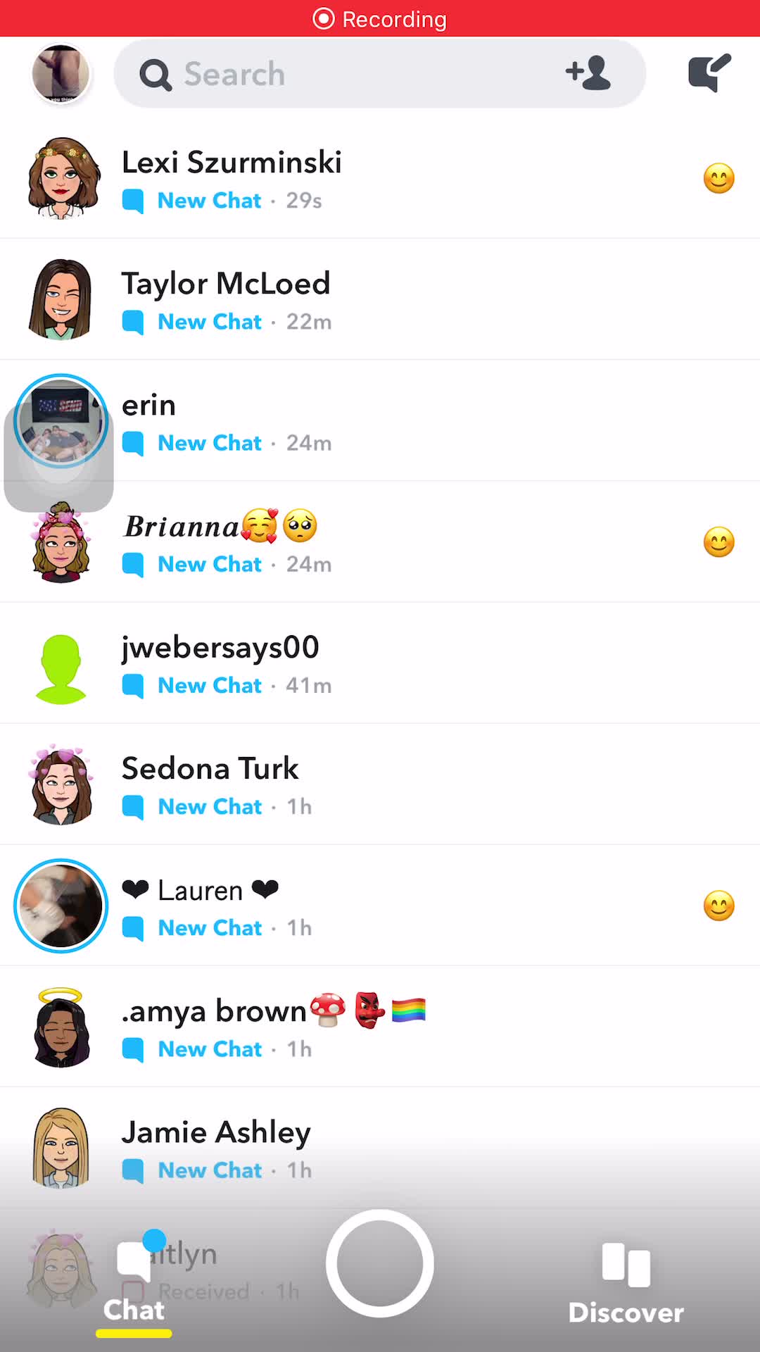 Got dared to “accidentally” post a video on my Snapchat