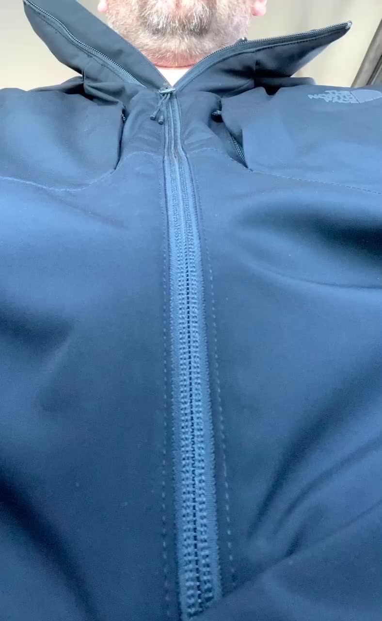Stroking under my coat in my car at lunch