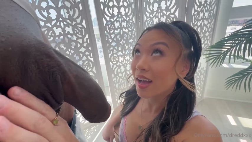 Petite Asian took that bbc like a good girl