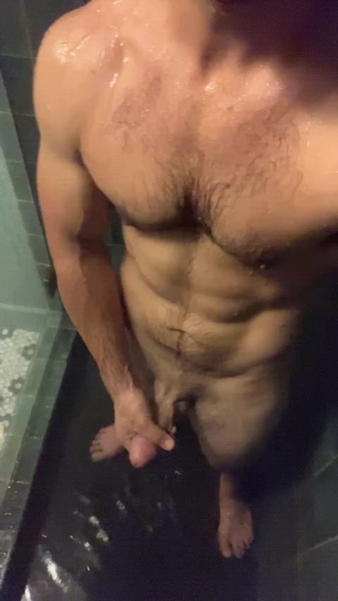 [37] straight dad. Who’s joining the morning shower?
