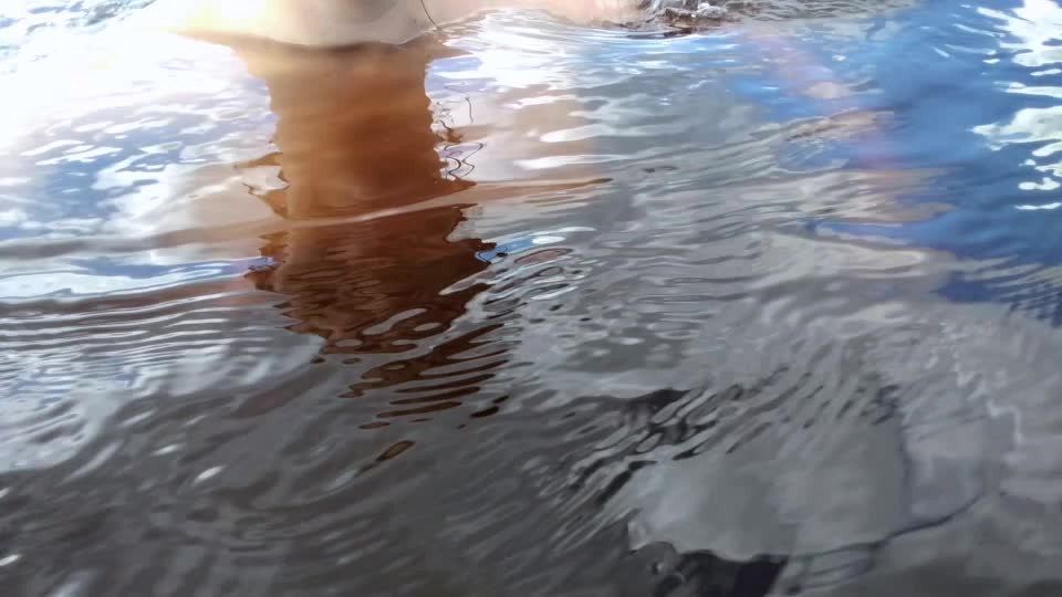 I was so happy in my lake until a car parked next to mine... i ran back to my towel 😅