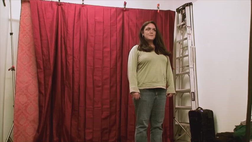 Amateur American Flashing Natural Tits Photoshoot Porn GIF by swap89