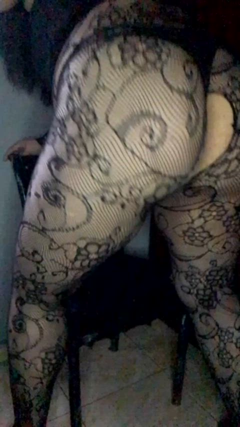 My stockings ripped because of my big ass