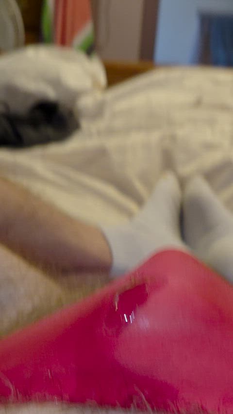 Precum flowing after an hr of edging.