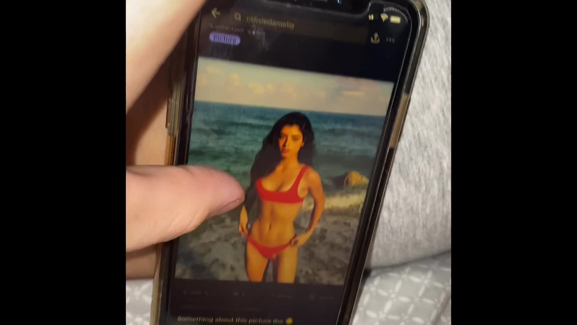 Dixie made me cum on my girlfriends ass