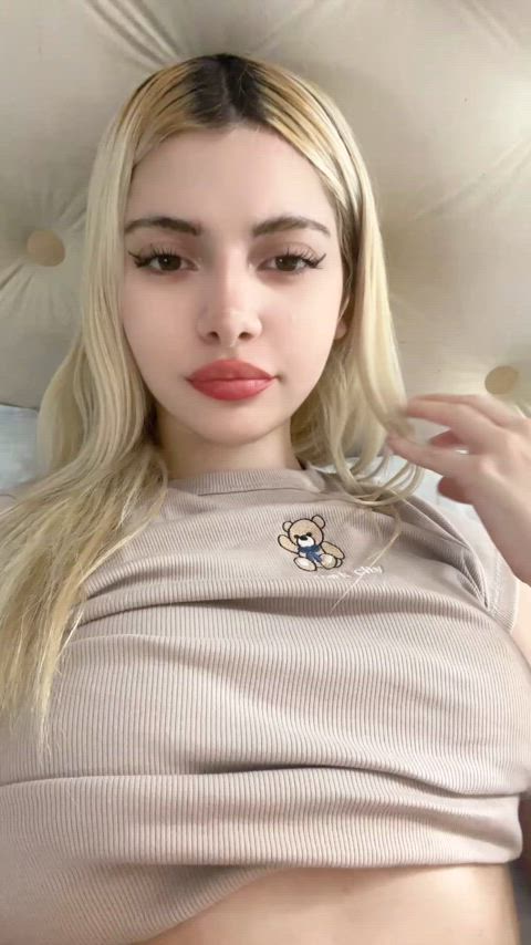 Teddy tits in a perfect face fucking position