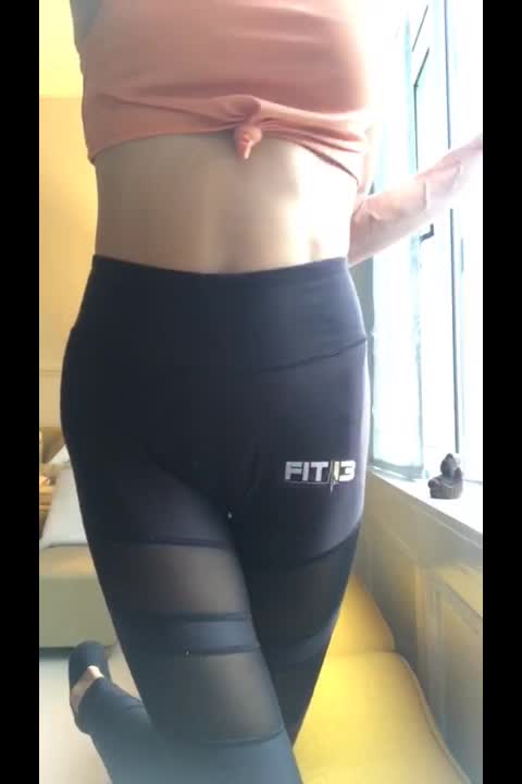 Workout time these are so tight I have no underwear on hope atleast one person gets horny over a 40+ milf uk 🇬🇧