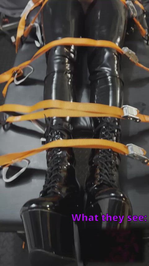 “Despite stricter restraints and a tighter chastity cage, subject continues to orgasm during hypnosis sessions. Further experimentation will be required”