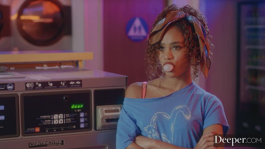 Ebony Funny Porn Interracial Jean Shorts Laundry Room Pretty Scarlit Scandal Porn GIF by mephisto31