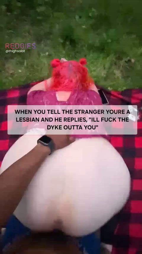 BBW taking bbc in the woods