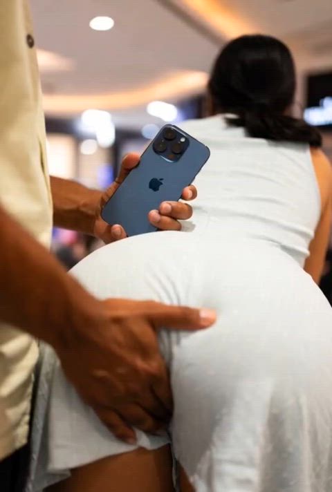 Experimental Wife and husband at the mall