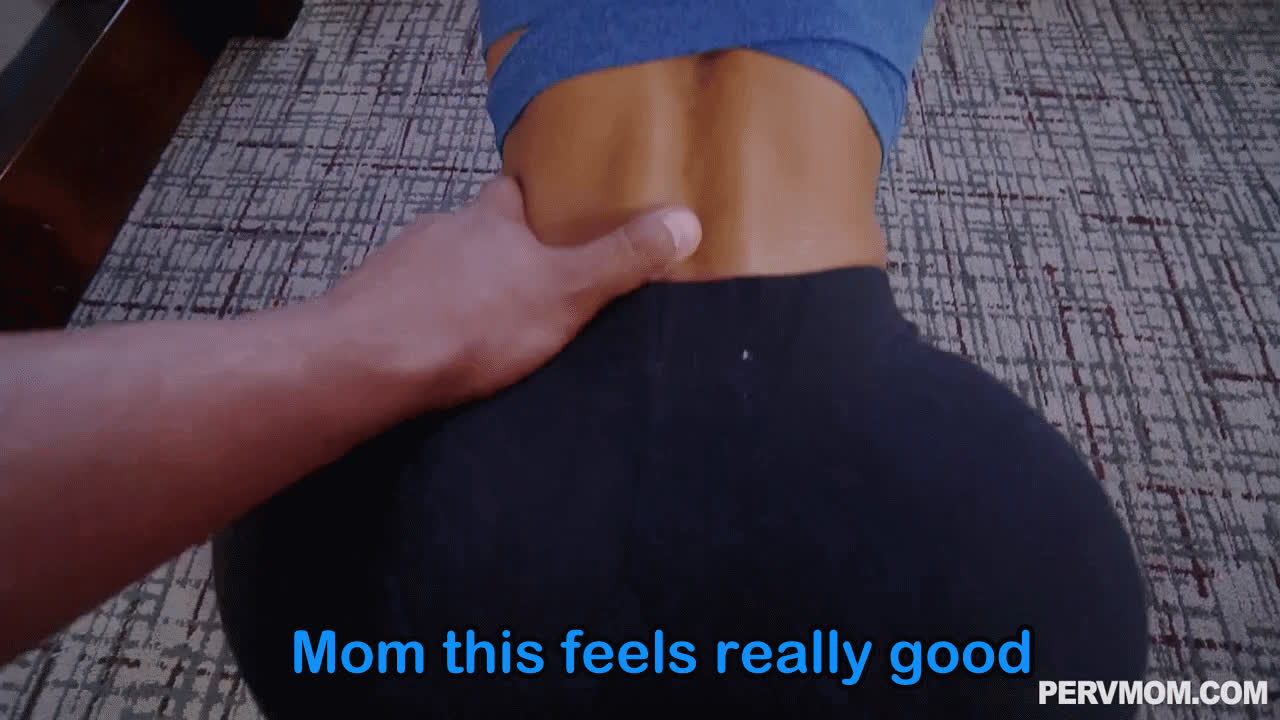 Mom wants me to help her stretch