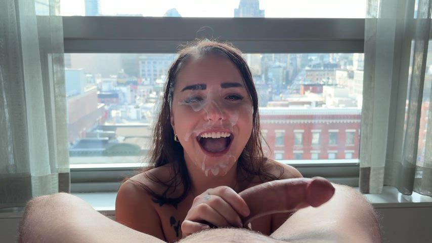 Cum covered and happy! Video by lexxxswitch