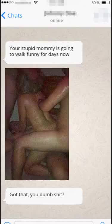 Every time you get a message like this from your thugs, you have to jerk off a few times in a row before you can start to get over it