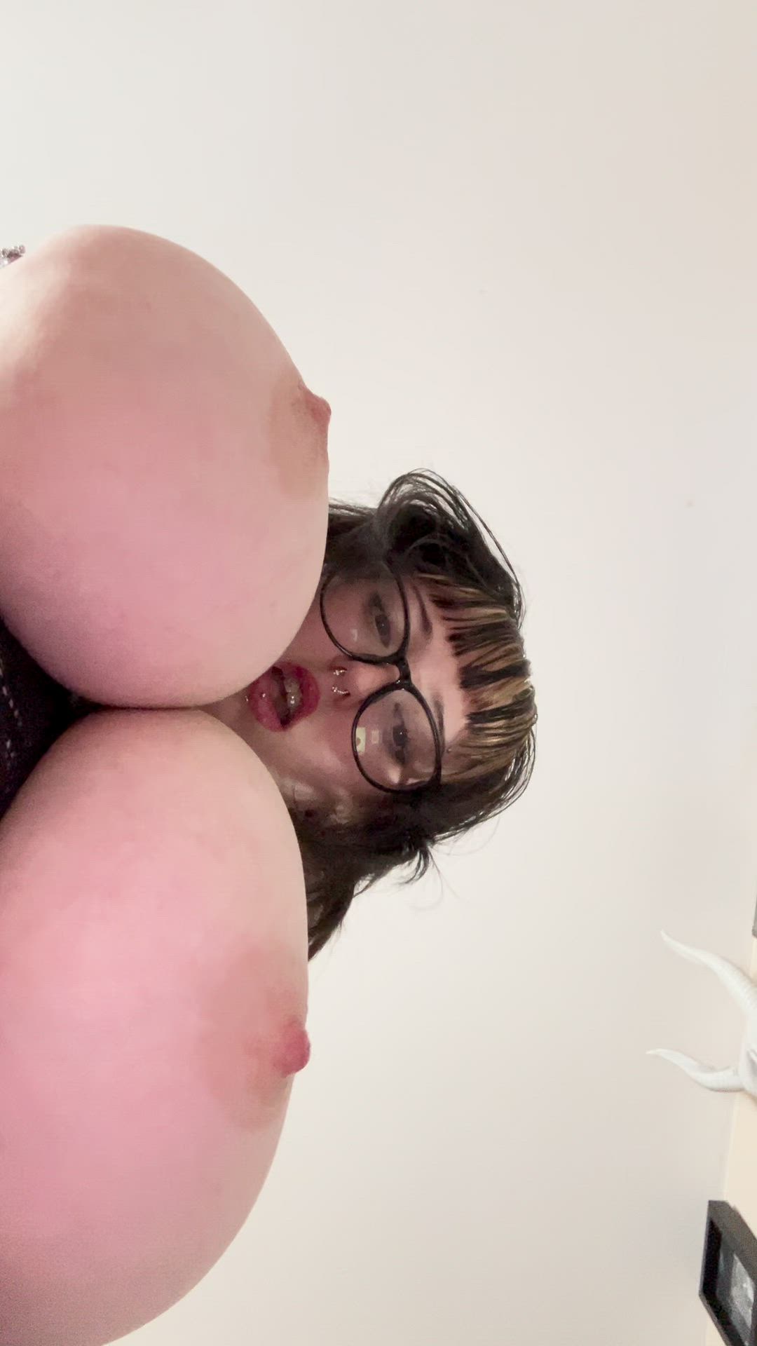 No pussy for you tonight, just my fat tits choking your dick