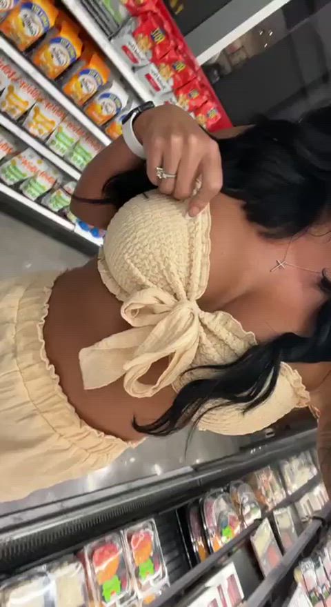Amateur Big Tits Boobs Exhibitionism Exhibitionist Flashing Huge Tits Latina Public Voyeur Porn GIF by populardick