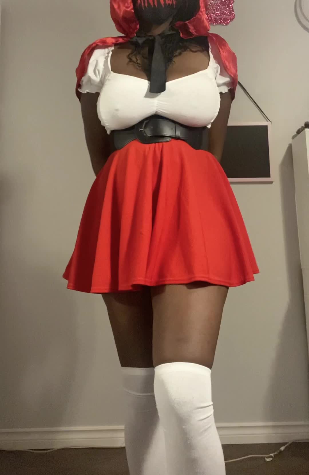 Trick-or-treat? I’ll give you the trick if you want but what’s under my costume is your treat ;)