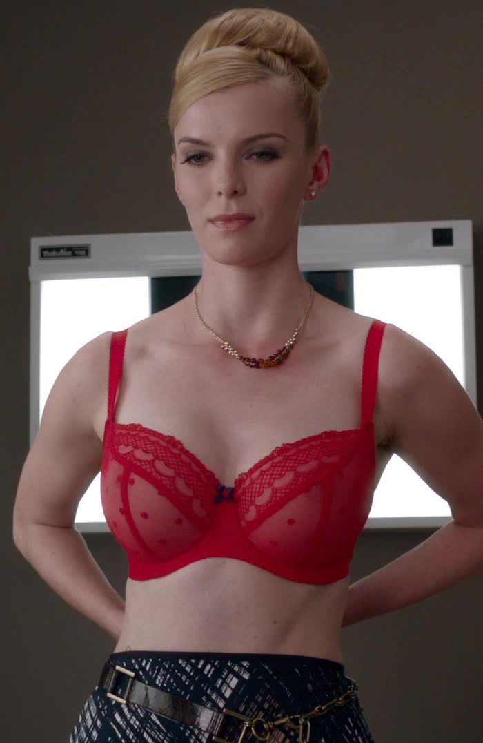 Betty Gilpin's amazing big tits on display