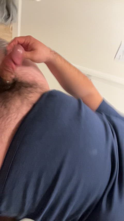 32 love how hard my new oxballs cockring makes me, do you?