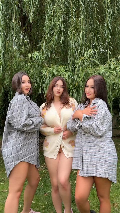 One brunette ia good, but three are better