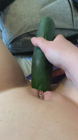 will you replace this cucumber with your cock?