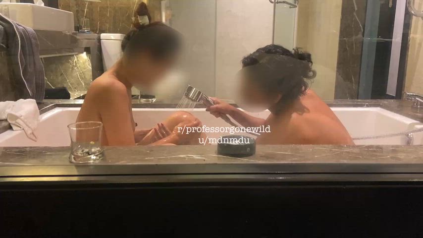 (mf) mff actually.. They cannot be so different from each other in bed and otherwise but get along really well both on and off the bed. Definitely got lucky spending the night with these bitches.. 😍