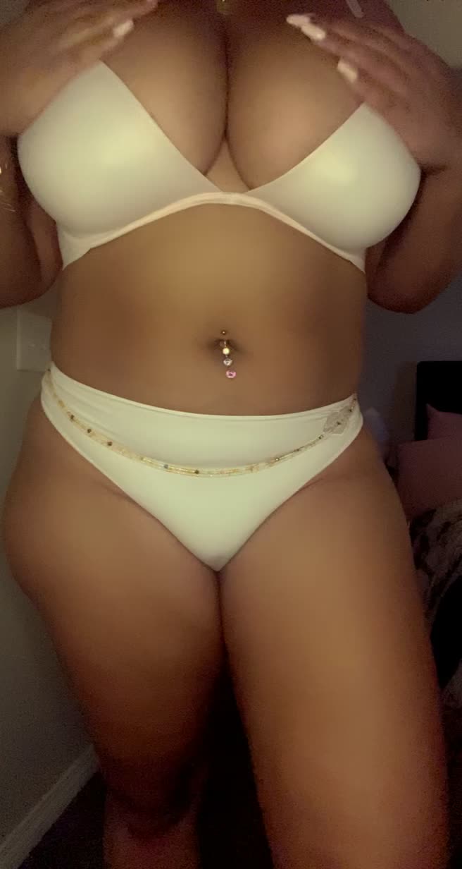 Daddy Loves When I Caress My Natural 38F Boobs 💋