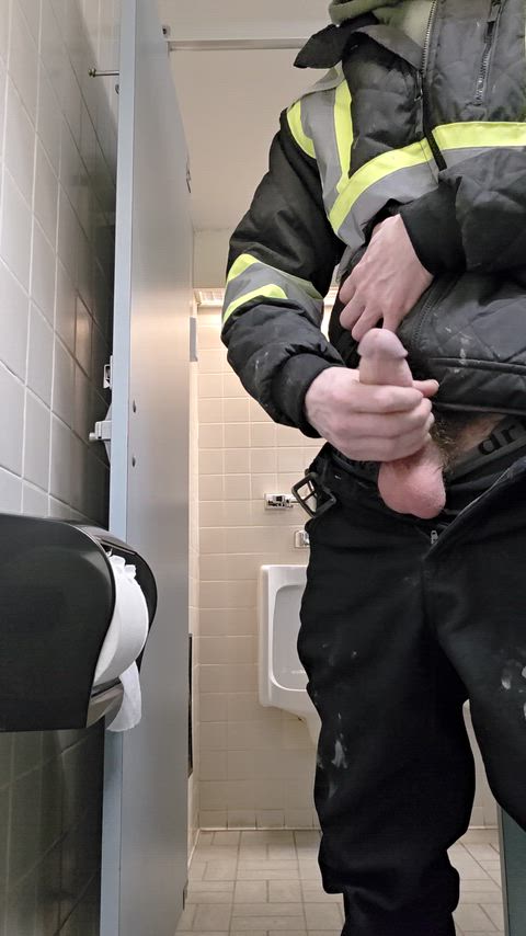 Catch this in the lobby bathroom