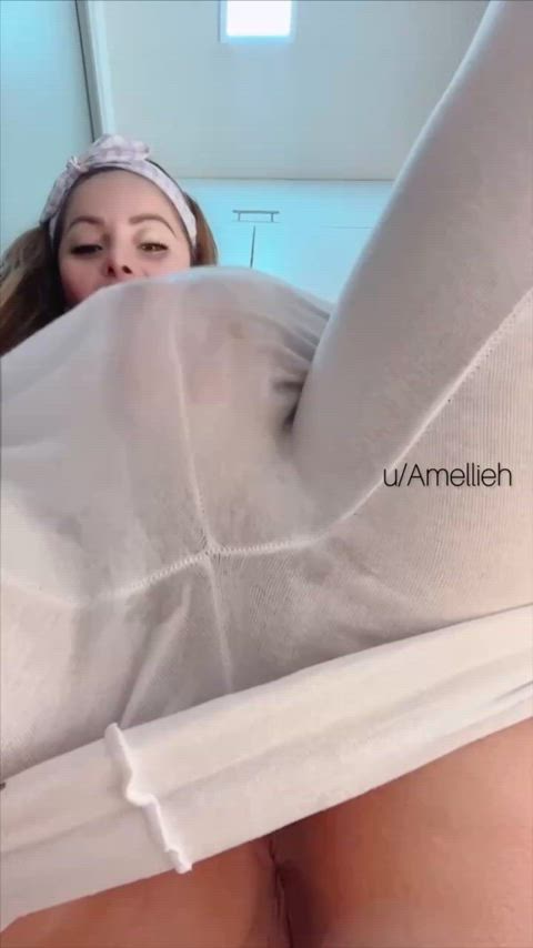 Wet Wet Pussy Wet and Messy Wetting Porn GIF by amellieh