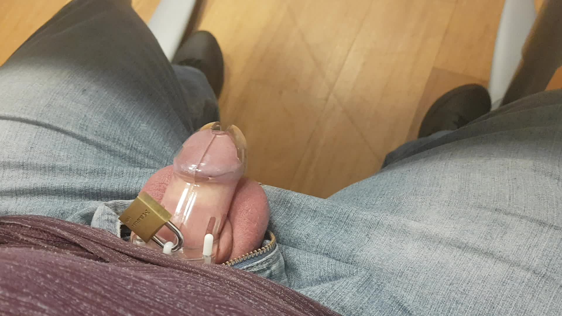 Cage out in the office. I wish someone would notice and laugh at me.