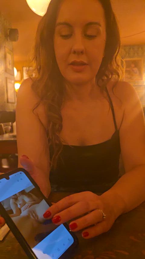 Showing my husband how my afternoon went over dinner..