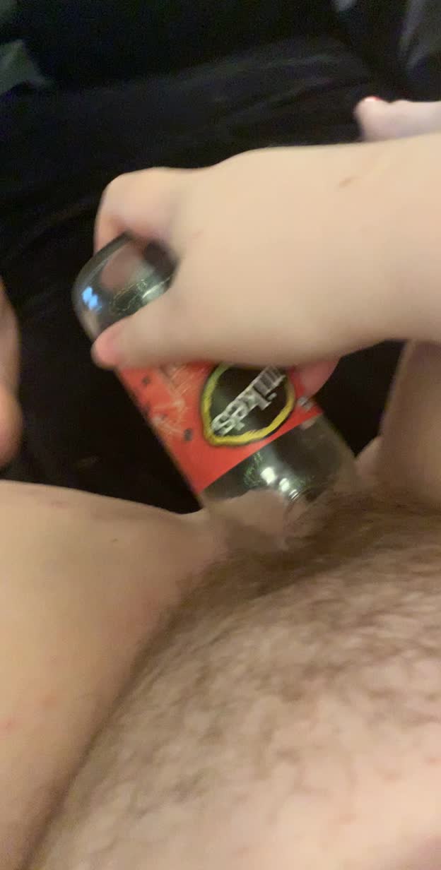 More bottle action, with wet sounds and me being embarrassingly vocal...