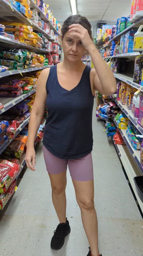 Grandma's flashing her tits at the local Dollar store ;)