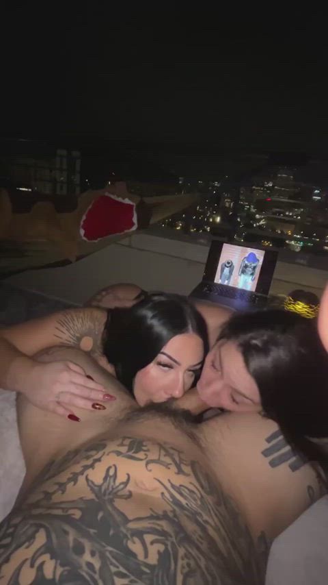 Amateur Balls Sucking Blowjob Double Blowjob Monster Cock Sucking Porn GIF by ofpremiumpacks