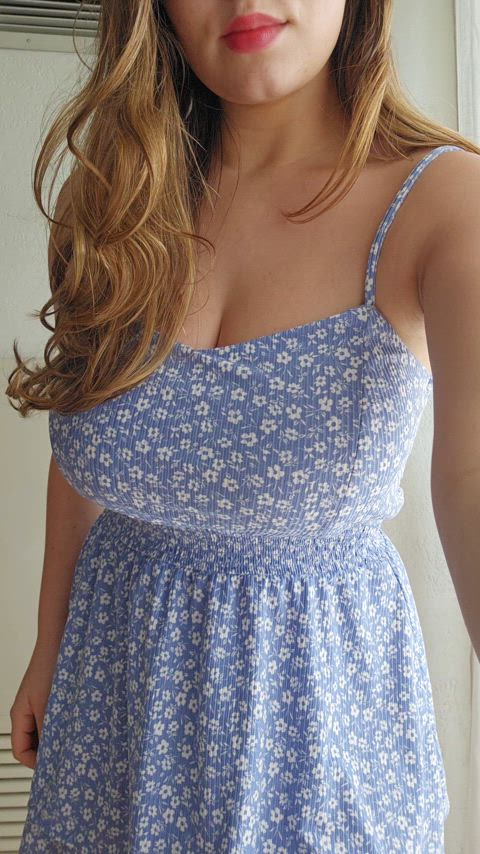 Big Tits Boobs Brunette Dress Natural Natural Tits Panties Perky Tits Undressing Porn GIF by lamsinka89