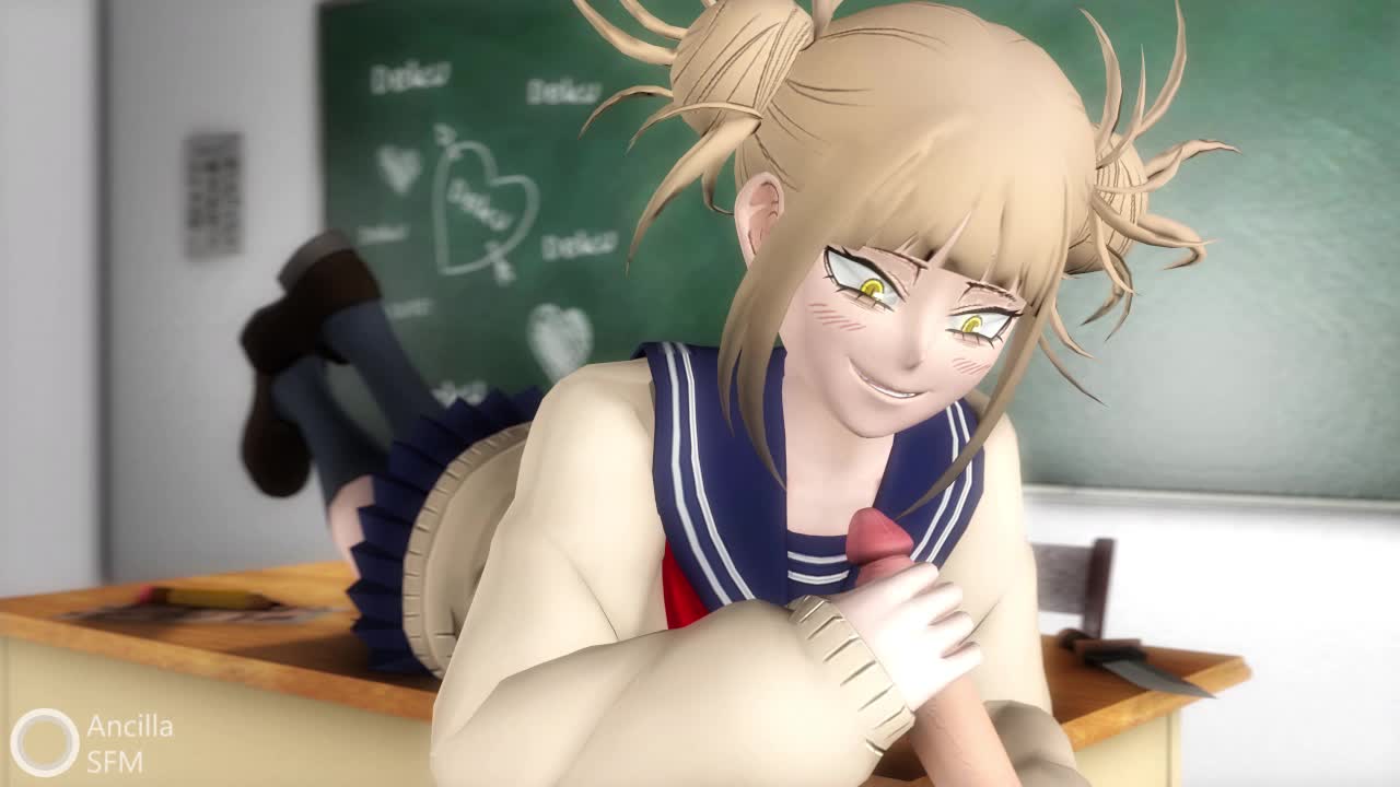 Toga giving a handjob