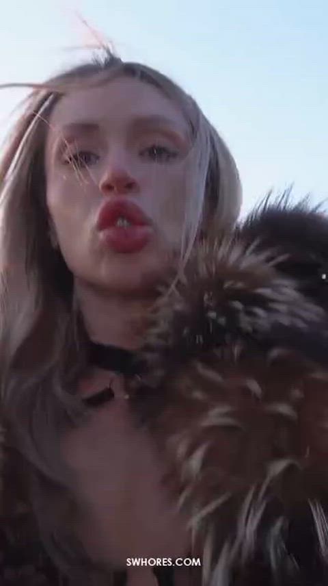 Big Ass Big Dick Big Tits Blonde Car Hardcore Lingerie Long Hair Outdoor POV Porn GIF by adultprime