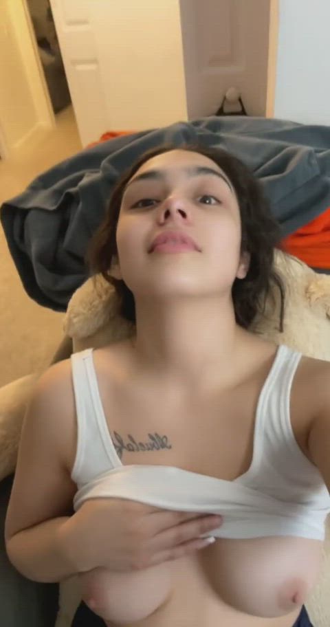 POV: I'm telling you to aim my boobs