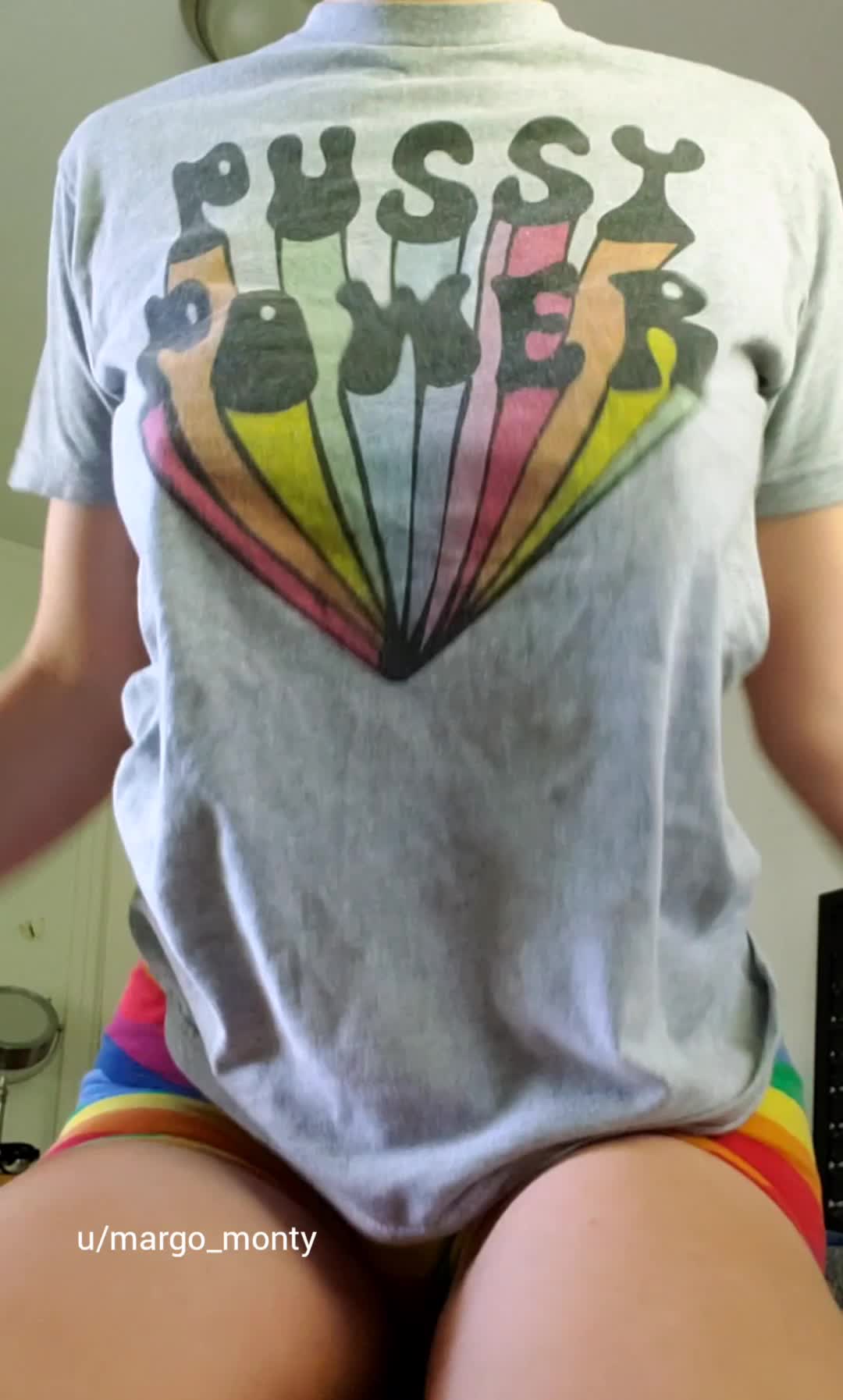 My Pussy Power compells you to play with my titties! 😝 Would you be able to resist?
