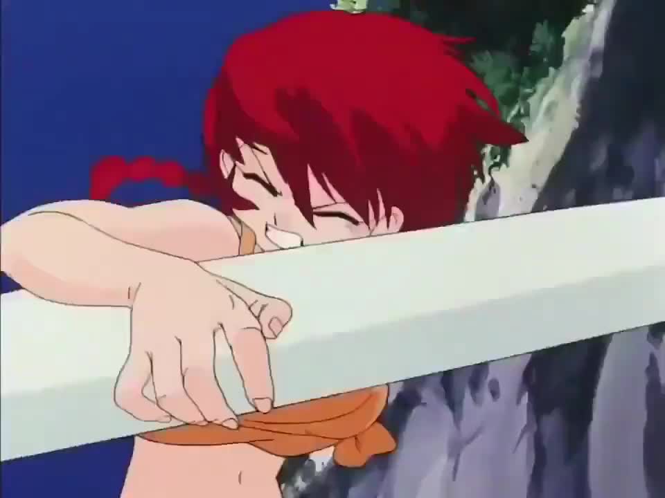 Ranma Saotome - 90's jiggle animation and topless