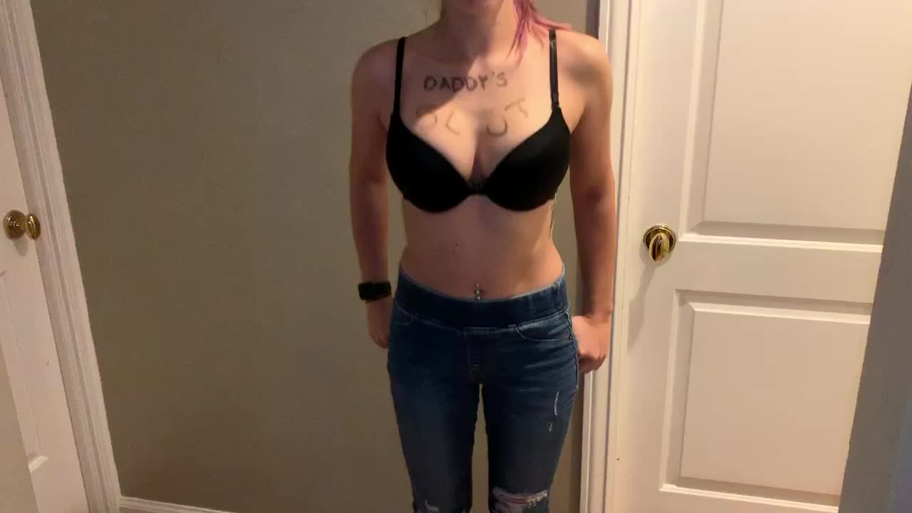 Having fun taking it all off
