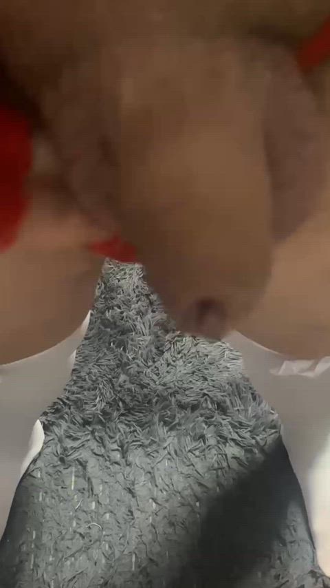 Sissy In Red Lingerie Being Put Back Into Chastity