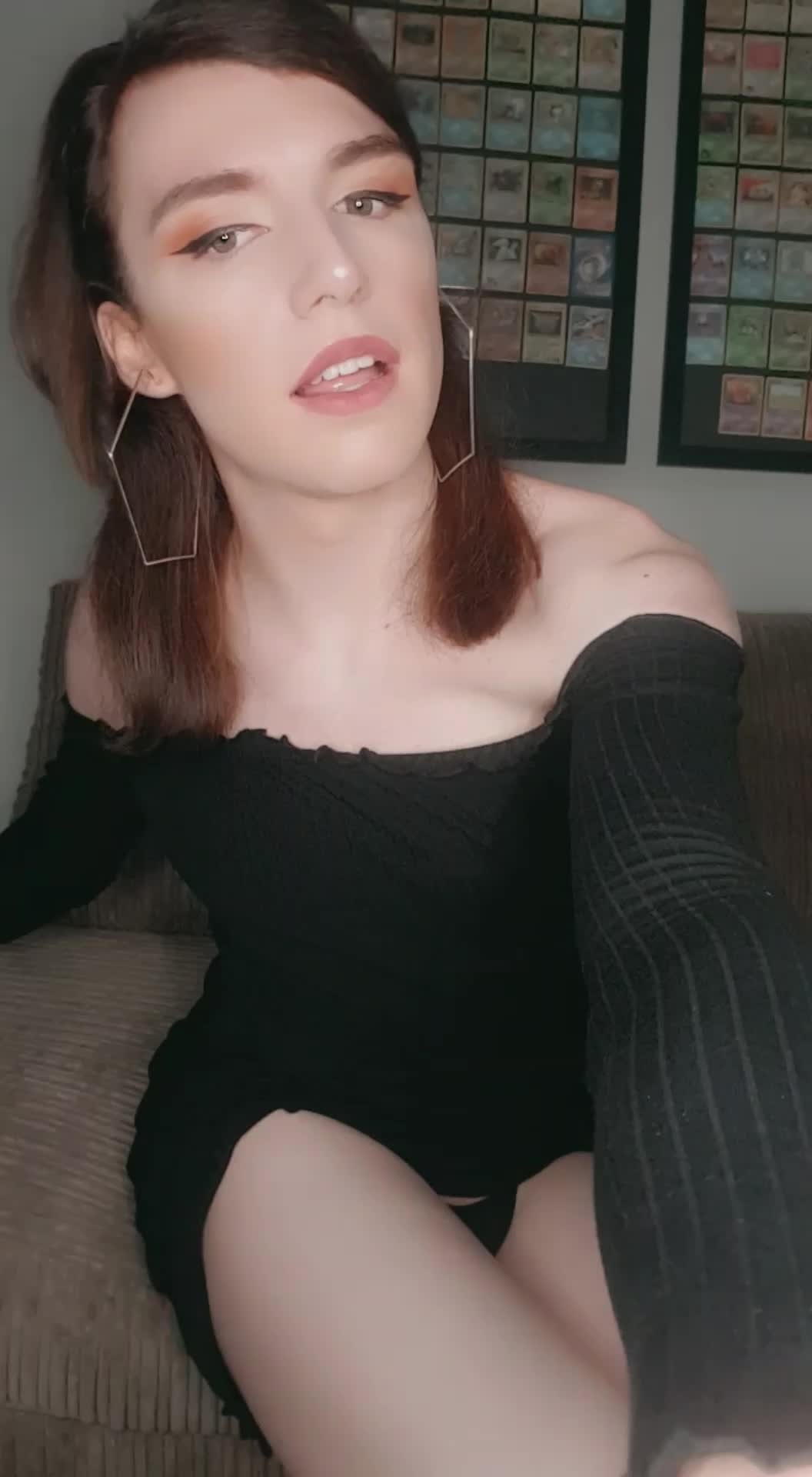 little peak up my skirt as i pose for the camera