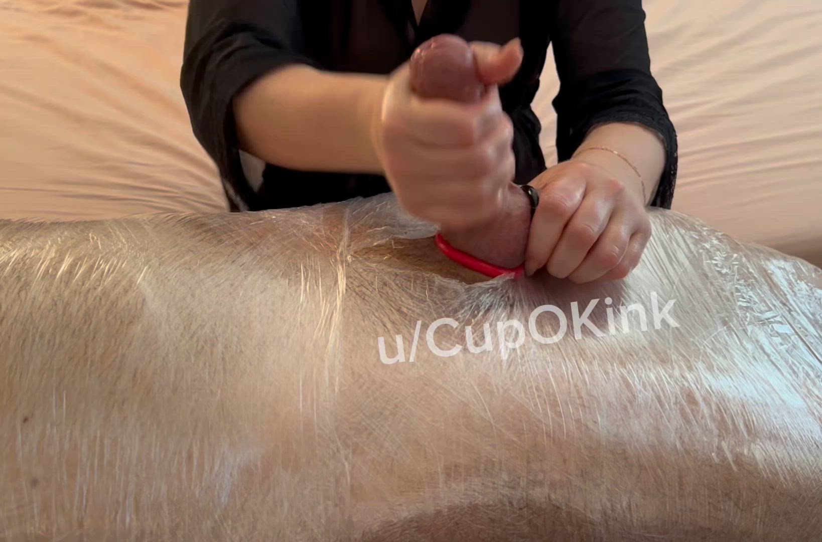 BDSM, Bondage, CFNM, Cock Milking, Cumshot, Femdom
