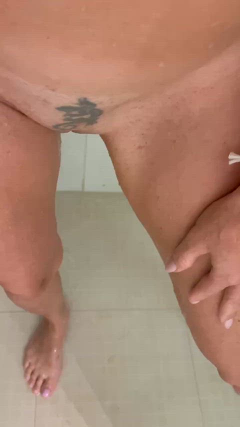 Pissing in the shower