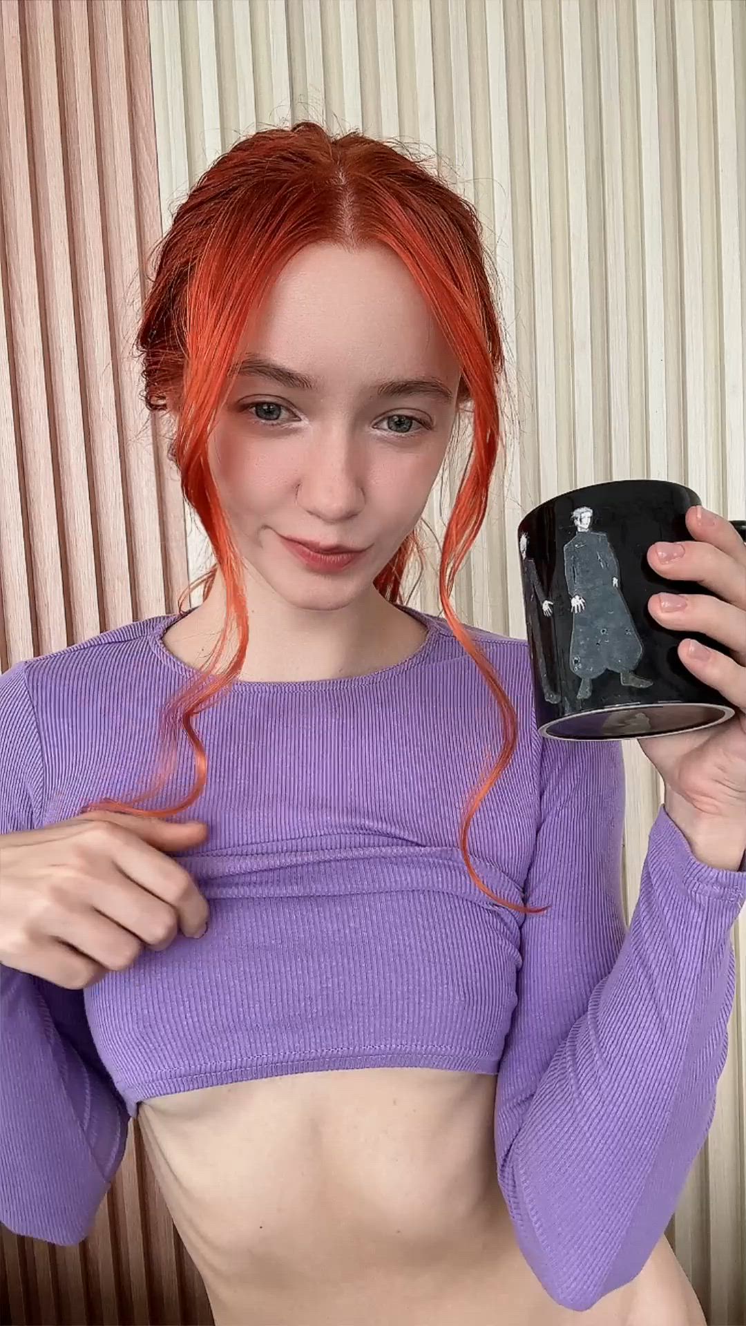 Boobs, Natural Tits, OnlyFans, Red Hair, Redhead, Teen