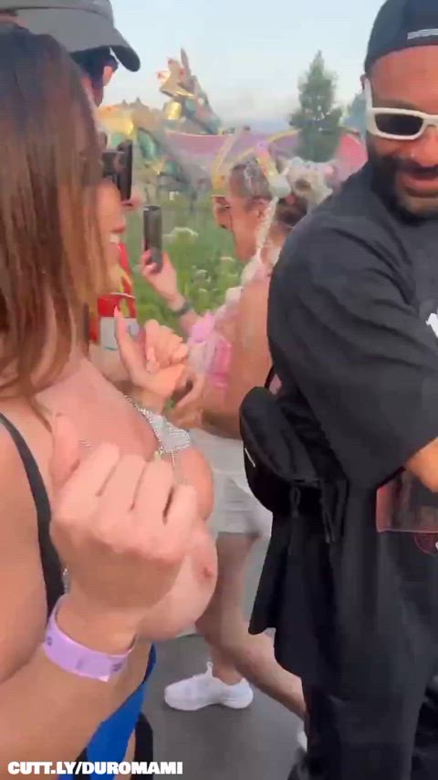 Amateur Brazilian Festival Flashing Public Slut Topless Trashy Trashy Boners Porn GIF by duromami